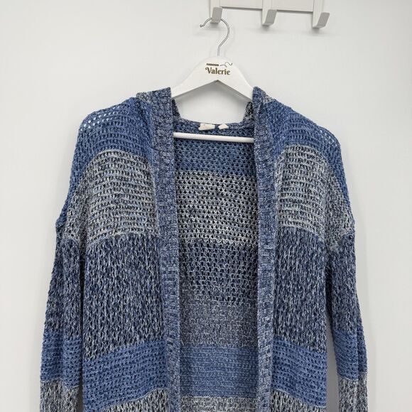 Gap Multi Blue Cardigan Cotton Oversized Size Medium Gap for Good Boho - Picture 2 of 10